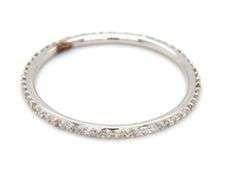 14kt White gold Thin diamond Eternity band