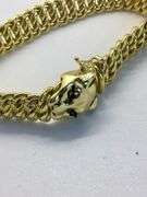 14K Yellow Gold Interlinked Cuban Bracelet