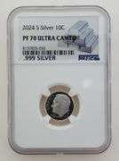 2024 S Silver Dime, NGC PF70 ULTRA CAMEO