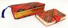 2 Vintage English Tartan Books