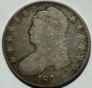 1824 Bust Half