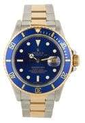 Rolex Submariner 16803, 40mm, Blue Dial, Two Tone Men’s Watch
