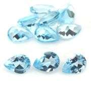 Matched! 10 piece 13.42ct full fire sky blue Topaz set