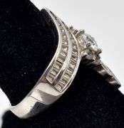 CZ Gemstone Ring in Sterling Silver