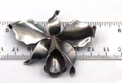 925 Sterling silver Taxco Hector Aguilar flower brooch