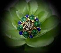Vintage 14K Yellow Gold Enamel & Diamond Flower Ring