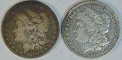 Scarce 1880-CC and 1891-CC Morgan Silver Dollars