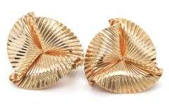 Tiffany & Co Vintage ribbon earrings in 14kt Yellow gold