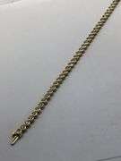 14K yellow Gold Tennis lab Diamond Bracelet