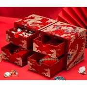 Handcrafted Mother of Pearl Phoenix and Dragon Jewelry Box