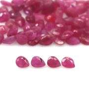 Lovely 11.45ct 56 piece pear cut Ruby set -Heated only!!!