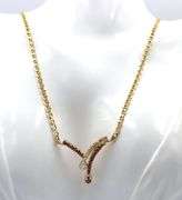 Lively 14K YG Ruby and Diamond Necklace
