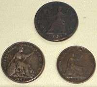 Great Britain 1735 1823 &1862 Farthings