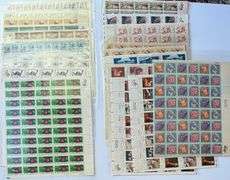 Twenty  5 and 10 Cent Mint US Sheets.