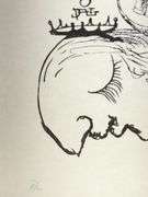 Exclusive Salvador Dali Hand-Signed Lithograph from 'Pantagruel' suite, 1973