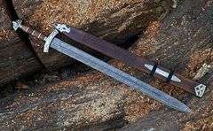 Handmade Damascus Steel Viking Sword AuthenticBlade