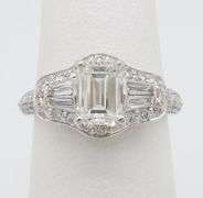 1.94CTW Earth Mined Emerald Cut Diamond Ring