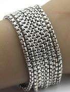David Yurman multi row box  link bracelet