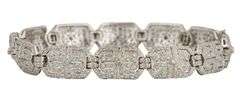 Vintage 2.00ctw Diamond Art Deco Style Link Bracelet in 18K