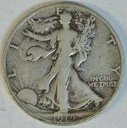 Very Scarce Choice VF 1919-S Walking Liberty Half Dollar
