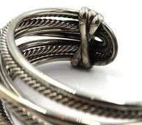 David Yurman Wide cross over cuff bangle