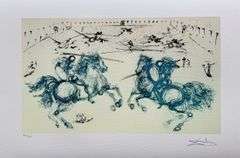 Limited Edition Salvador Dali, Combat de Chevaliers