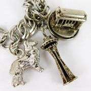 Vintage Sterling Silver Charm Bracelet