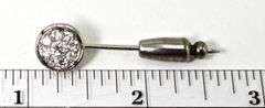 Elegant Antique Platinum & Diamond Stickpin