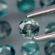 Heated only! 4.22ct greenish blue Sapphire set!