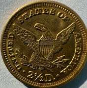 Choice Uncirculated 1905 $2 1/2 Liberty US Gold