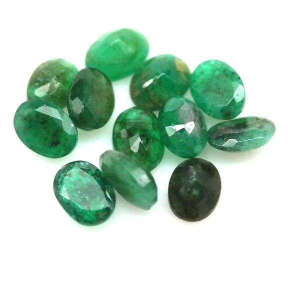 Real 8.90ct 15 piece Zambian Emerald set!