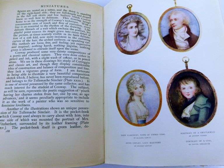 1905 Miniatures - Portraits Antique Book