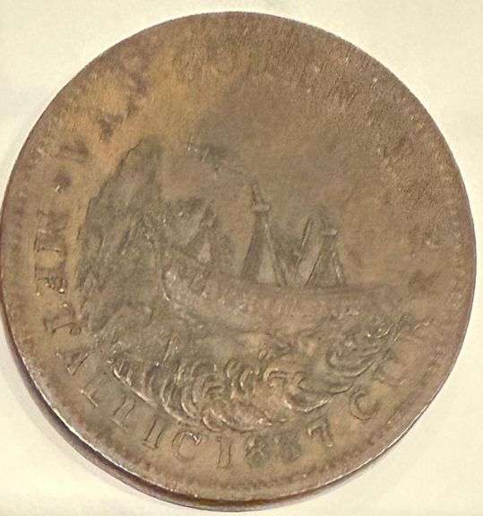 1841 Webster Van Buren Hard Times Token