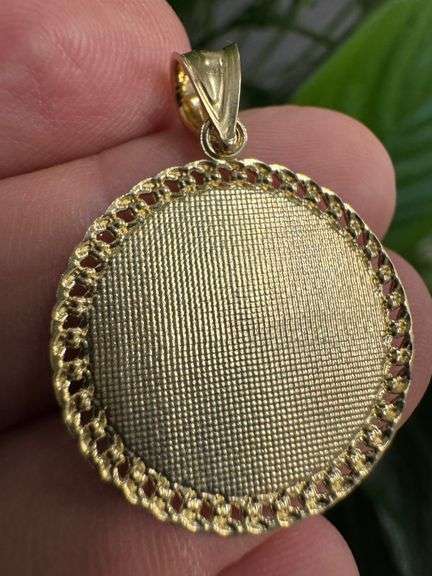 10k Yellow Gold Jesus Christ Pendant Christian Saint Charm