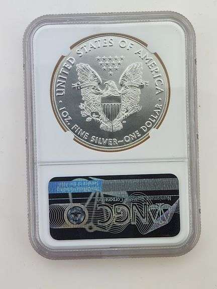 2020 American Silver Eagle, NGC MS69 Early Releases - Donald Trump / America First