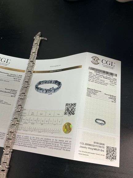 MEN'S CERTIFIED DIAMOND BRACELET
