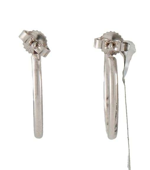 Roberto Coin 0.66ctw Diamond Inside Out Hoop Earrings in 18K