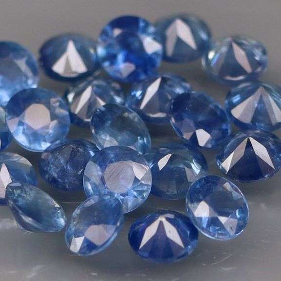 Diamond cut! 2.01ct top blue sapphire set! Heated only!