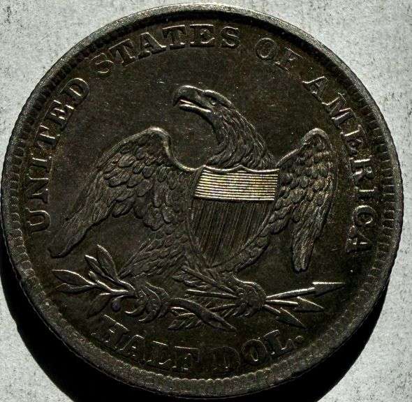 Sharp Near Unc 1839 Reeded Edge Half