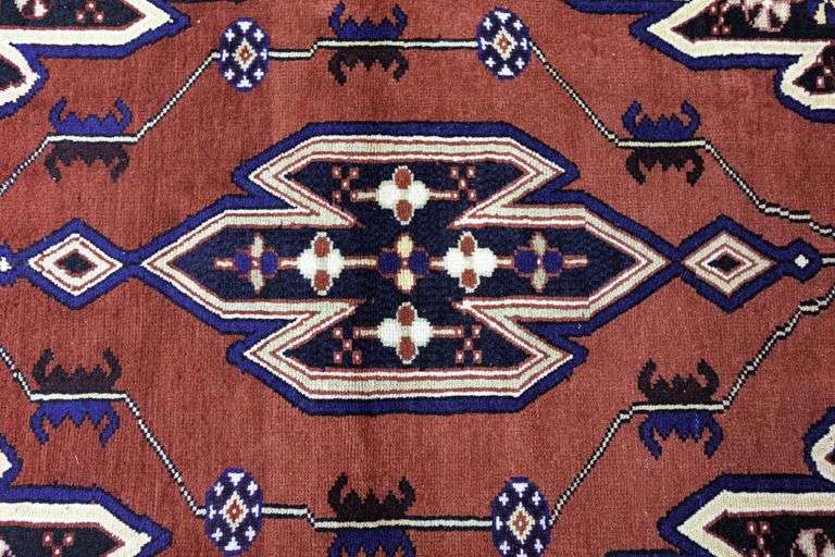 Handmade Persian Mazlaghan 3.6x5.2