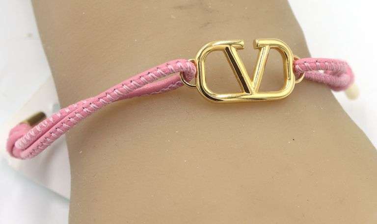NWT Valentino Pink leather bracelet