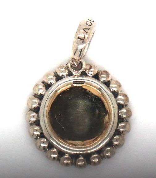 Lagos Initial K charm in 925 sterling silver