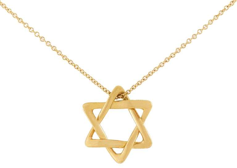 Tiffany & Co. Elsa Peretti Star of David Pendant Necklace in 18K