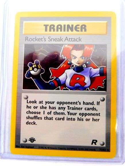 Pokémon Rare 1999 1st Edition Rocket Card