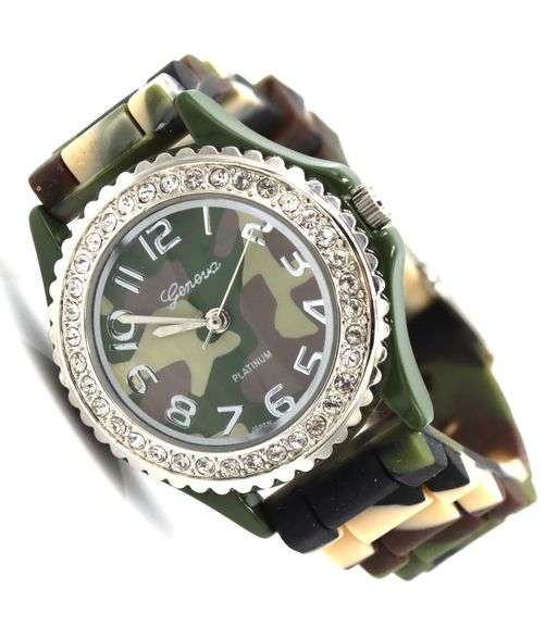 Geneva Platinum Camo watch