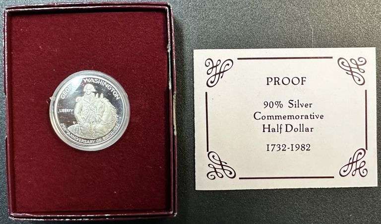 Great lot of ten (10) Superb Gem Proof 1982-S Washington SILVER Half Dollars