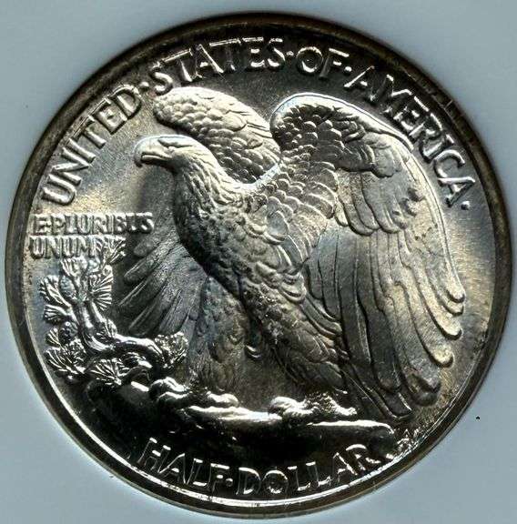 1941 Frosty White MS 66 NGC Walking Liberty Half