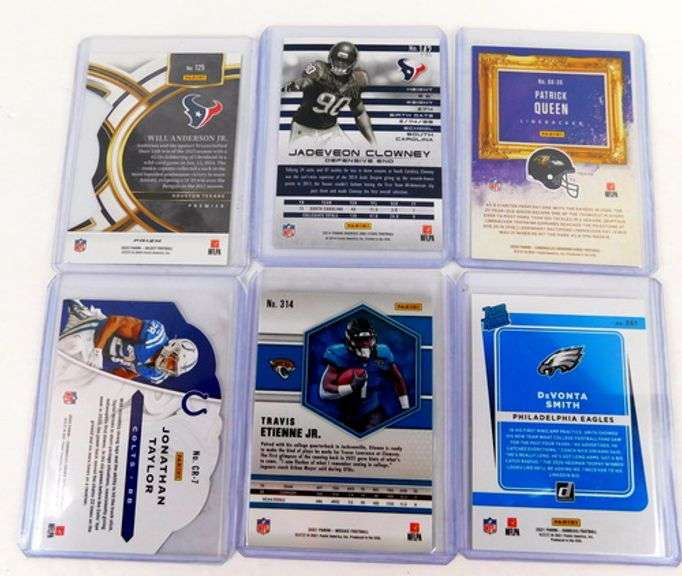 6 NFL Greats, All Rookie Football Cards