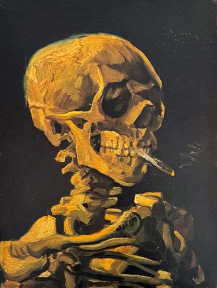 Vincent Van Gogh, Skull with a Burning Cigarette