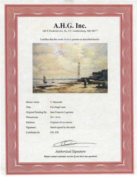 Highly Collectible After Eugene Boudin One of a kind oil on Canvas signed by the artist, The Honfleu